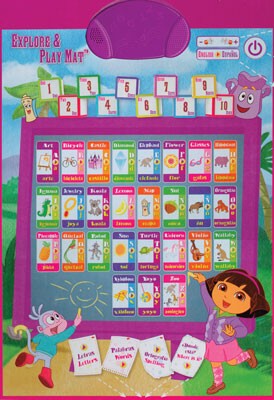 Dora Explore and Play Bilingual Mat