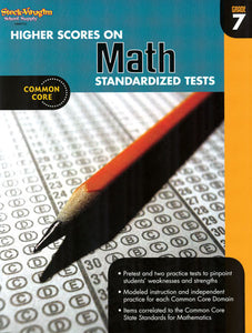 Higher Scores on Math Standardized Tests Grade 7