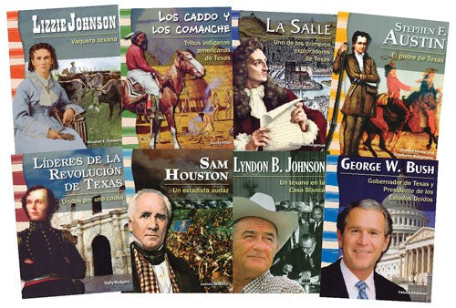 Texas History: Biographies Paperback Book Set
