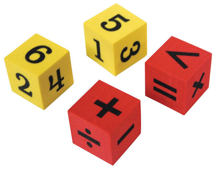 Foam Numbers & Operations Dice