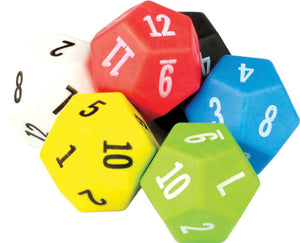 12 Sided Dice Set of 6