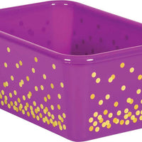 Small Cubby Storage Bins Confetti