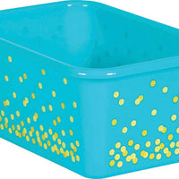 Small Cubby Storage Bins Confetti