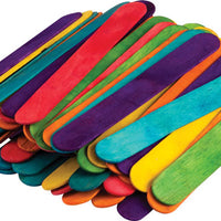 Multicolor Jumbo Craft Sticks (200)