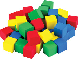 Multicolor 3/4" Foam Cubes