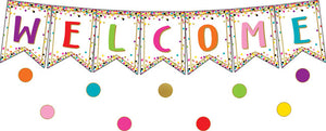 Confetti Pennant Welcome Bulletin Board