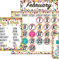 Confetti Calendar Bulletin Board