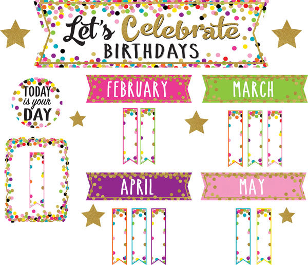 Let'S Celebrate Birthdays Mini Bulletin Board