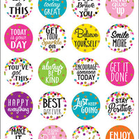 Confetti Words to Inspire Planner Stickers