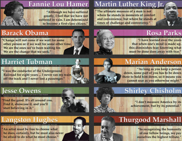 Notable Black Americans Mini Bulletin Board