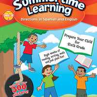 Summertime Learning Grade 6 (English and Spanish Edition)