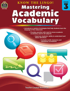 Mastering Academic Vocabulary Gr. 3