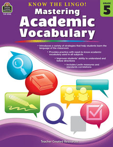 Mastering Academic Vocabulary Gr 5