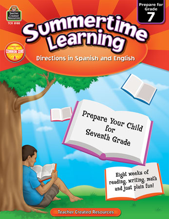 Summertime Learning Grade 7 (English and Spanish Edition)