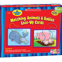 Matching Animals & Babies Lace-up Cards
