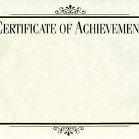 Customizable Certificate of Achievement - Gold