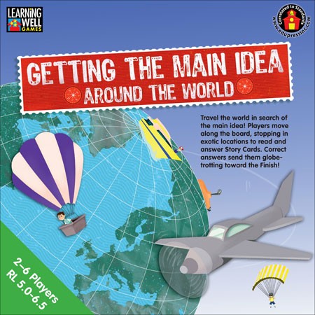 Getting the Main Idea: Around the World Game Green Level (5.0-6.5